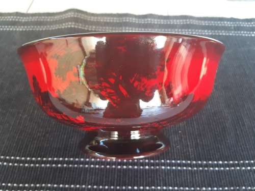 ULTRA RARE AND EXQUISITE ANTIQUE ROYAL DOULTON FLAMBE BOWL