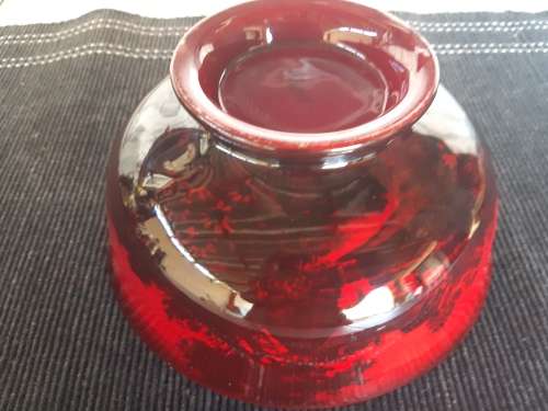 ULTRA RARE AND EXQUISITE ANTIQUE ROYAL DOULTON FLAMBE BOWL