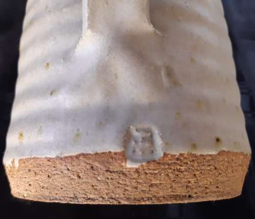 TIM MORRIS:  RARE AND AWESOME ANTIQUE LARGE LIDDED POTTERY JUG/PITCHER, CLEARLY MARKED