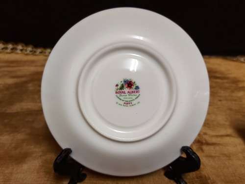 BEAUTIFUL ROYAL ALBERT BONE CHINA FLOWER OF THE MONTH AUGUST TEA DUO