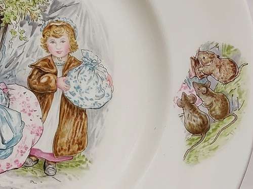 BEAUTIFUL VINTAGE WEDGWOOD ORIGINAL BEATRIX POTTER MRS TIGGY-WINKLE SALAD PLATE