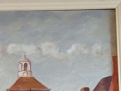 AWESOME ORIGINAL FRAMED OIL ON CANVAS PAINTING, SIGNED BY THE ARTIST.