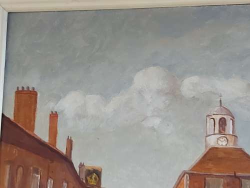 AWESOME ORIGINAL FRAMED OIL ON CANVAS PAINTING, SIGNED BY THE ARTIST.