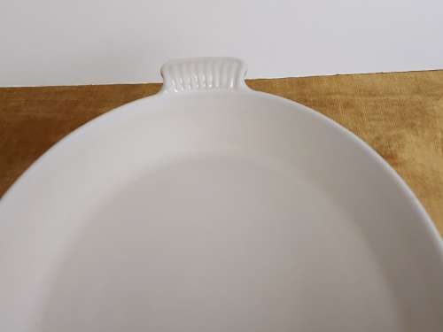 VINTAGE LARGE LE CREUSET MADE IN FRANCE ENAMELED CAST IRON OVAL OVEN DISH, NO 36