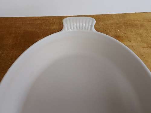 VINTAGE LARGE LE CREUSET MADE IN FRANCE ENAMELED CAST IRON OVAL OVEN DISH, NO 36