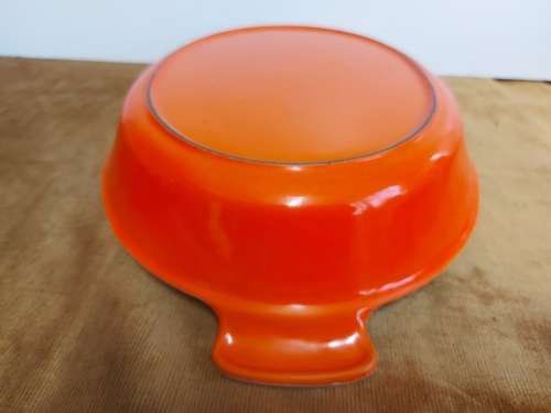 VINTAGE LARGE LE CREUSET MADE IN FRANCE ENAMELED CAST IRON OVAL OVEN DISH, NO 36