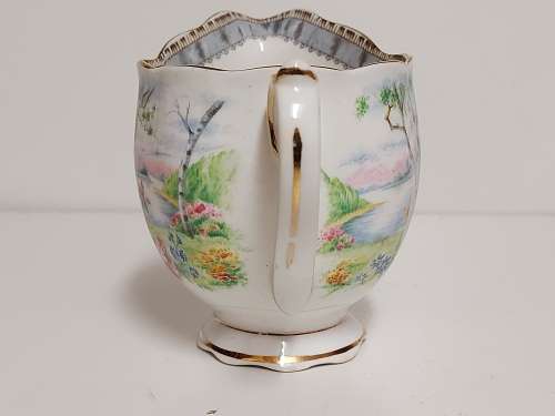 STUNNING ROYAL ALBERT SILVER BIRCH BONE CHINA CREAMER