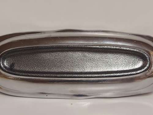 CARROL BOYES FUNCTIONAL ART: BEAUTIFUL EARLY DESIGN PEWTER TWIN HANDLED ENTREE DISH
