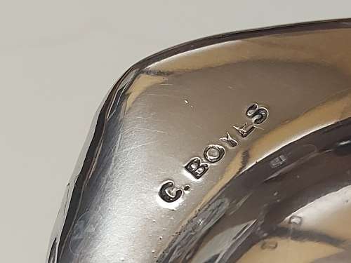 CARROL BOYES FUNCTIONAL ART: BEAUTIFUL EARLY DESIGN PEWTER TWIN HANDLED ENTREE DISH