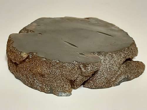 BEAUTIFUL OLIVE AGATE HIGHLY POLISHED SPECIMEN, 516 grams