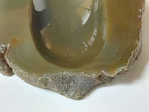 BEAUTIFUL OLIVE AGATE HIGHLY POLISHED SPECIMEN, 516 grams