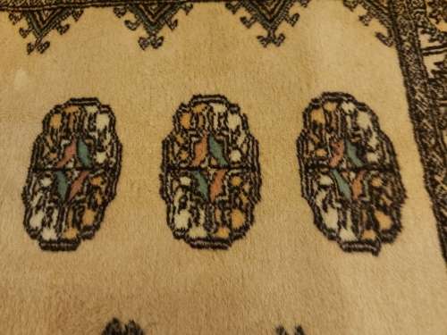 VINTAGE PURE WOOL HAND WOVEN PERSIAN CARPET RUNNER, 3.1 METRE X 76 CM