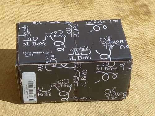 CARROL BOYES FUNCTIONAL ART: STUNNING EARLY DESIGN BOXED PEN HOLDER WITH AN INNER COATING