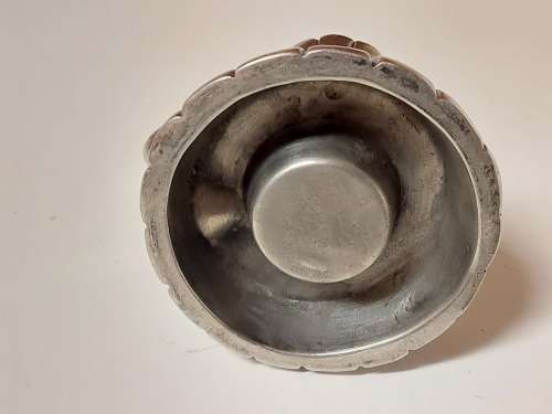 VINTAGE CARROL BOYES FUNCTIONAL ART: EARLY DESIGN PEWTER AROMATHERAPY BURNER