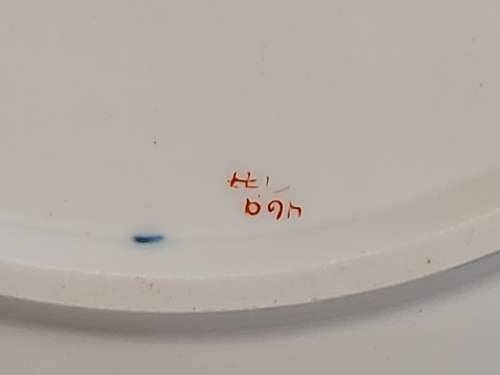 AWESOME RARE VINTAGE MEISSEN SOUP PLATE WITH A FLORAL DECORATION