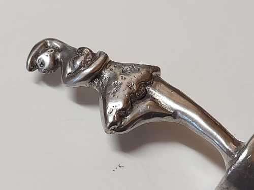 CARROL BOYES FUNCTIONAL ART: VINTAGE RARE AND UNUSUAL PEWTER BALLERINA BOTTLE STOPPER