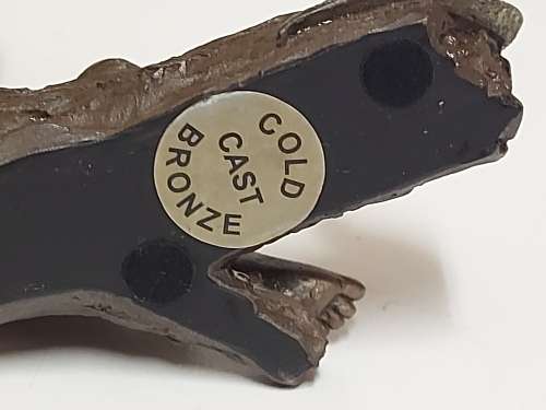 FUMA AFRICAN FIGURINE COLD CAST BRONZE SCULPTURE IN MINT CONDITION