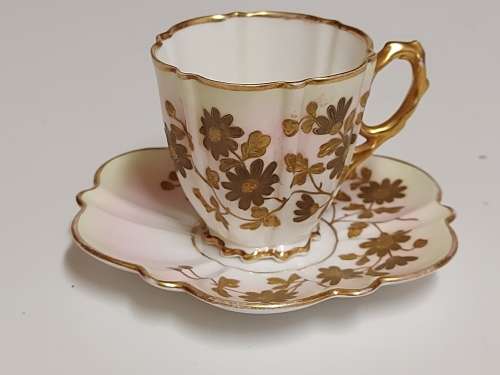 AMAZING FIND! STUNNING ULTRA RARE ANTIQUE OLD HALL 1790 CUP AND SAUCER