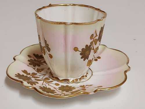 AMAZING FIND! STUNNING ULTRA RARE ANTIQUE OLD HALL 1790 CUP AND SAUCER