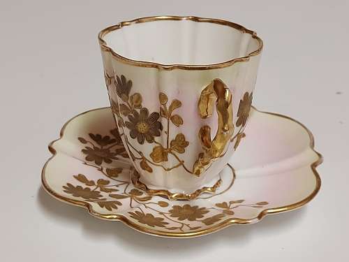 AMAZING FIND! STUNNING ULTRA RARE ANTIQUE OLD HALL 1790 CUP AND SAUCER
