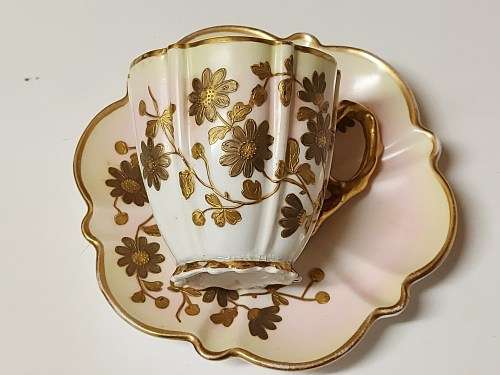 AMAZING FIND! STUNNING ULTRA RARE ANTIQUE OLD HALL 1790 CUP AND SAUCER