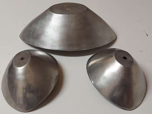 BEAUTIFUL FUNCTIONAL ART CAST ALUMINIUM SET OF THREE SOLID AND STURDY BOWLS