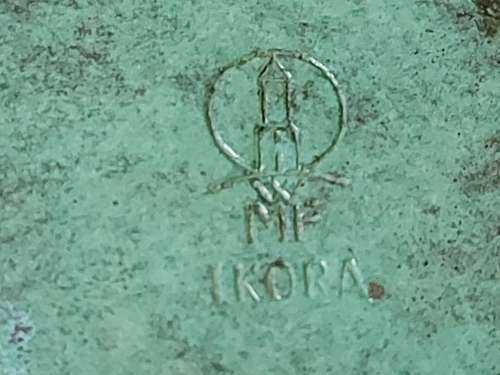 WMF IKORA ART DECO 1920s PATINATED BRONZE VASE, MARKED AT THE BASE