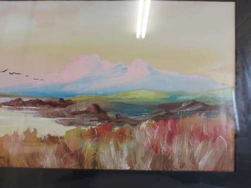INVESTMENT ART: AWESOME ORIGINAL H ANDERSON WATER COLOUR ON BOARD PAINTING IN GREAT CONDITION
