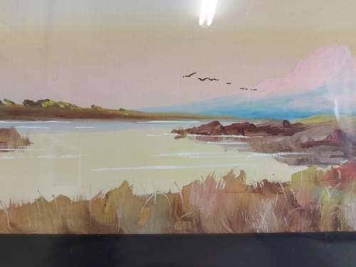 INVESTMENT ART: AWESOME ORIGINAL H ANDERSON WATER COLOUR ON BOARD PAINTING IN GREAT CONDITION