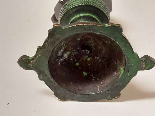 VINTAGE BRONZE EASTERN LOTUS INCENSE BURNER