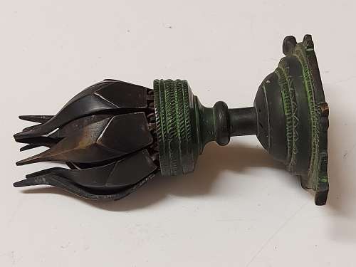 VINTAGE BRONZE EASTERN LOTUS INCENSE BURNER