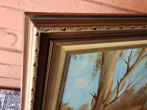 INVESTMENT ART: STUNNING LARGE ORIGINAL OIL ON BOARD PAINTING BY SOUTH AFRICAN ARTIST, E KORUB