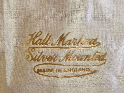 ANTIQUE 1917 BIRMINGHAM SILVER HALLMARKED GROOMING KIT