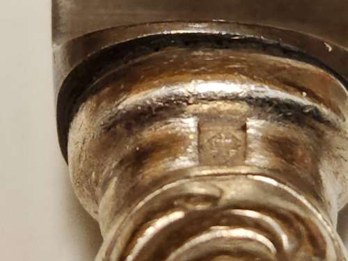 SET OF FIVE VINTAGE CHRISTOFLE SILVER PLATED ORNATELY DESIGNED DINNER KNIVES WITH WMF BLADES