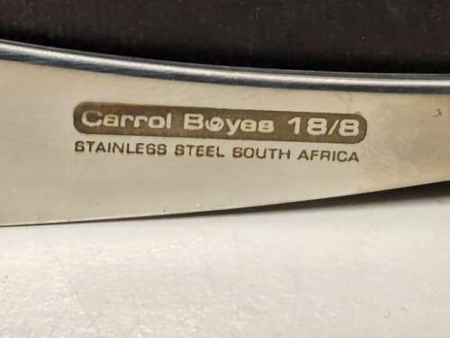 CARROL BOYES FUNCTIONAL ART  BOXED 18/8 STAINLESS STEEL BUTTER SPREADER