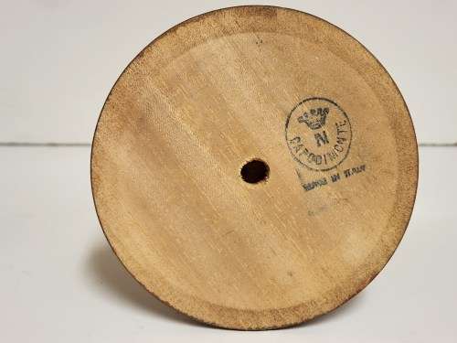 RARE VINTAGE CAPODIMONTE PORCELAIN FIGURINE ON A WOODEN PLINTH, MADE IN ITALY