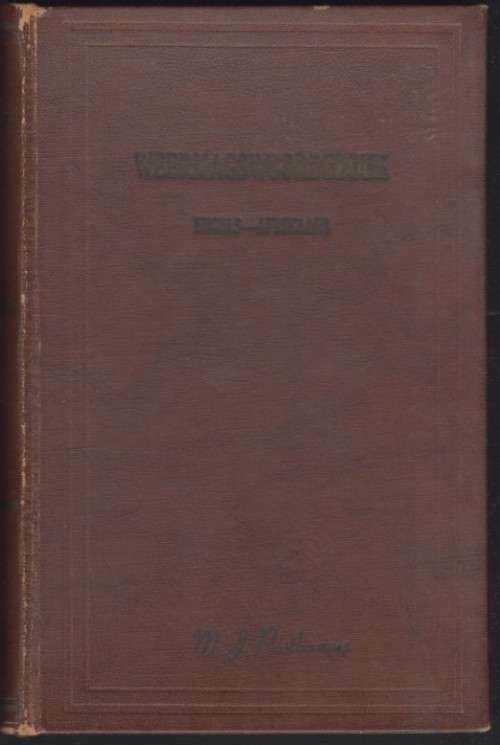 WEERMAGSWOORDEBOEK. Engels-Afrikaans. Boshoff, S P E Published by Staatsdrukker, Pretoria (1954)