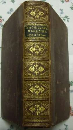 [Collectable] Macmillans Magazine Volume XXXII May 1875-October 1875. 1st edition 1875.