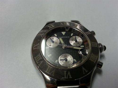 CARTIER MUST 21 CHRONOSCAPH GENTS WATCH 100% AUTHENTIC GUARANTEED