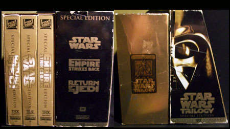 STAR WARS TRILOGY VHS BOXSET, UNUSED