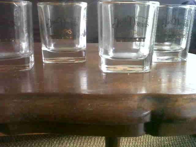 RARE JACK DANIELS CRYSTAL WHISKEY TUMBLERS
