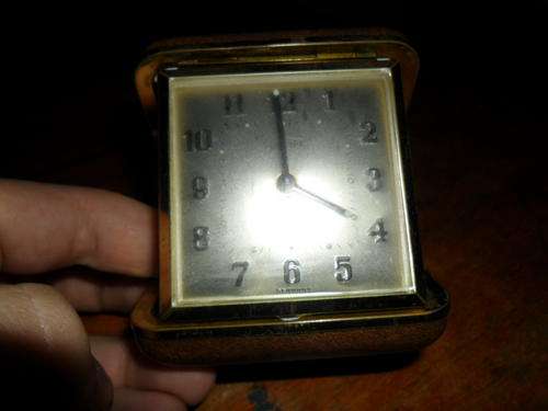 RARE GERMAN TRAVEL CLOCK- EUROPA