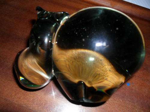 MASSIVE HIPPO GLASS SCULPTURE