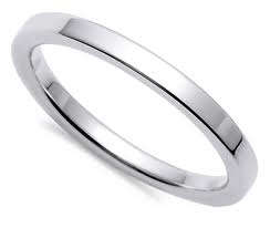 Sterling silver flat wedding band 2mm wide size N to L, USA size 6.5 to 5.5. New!