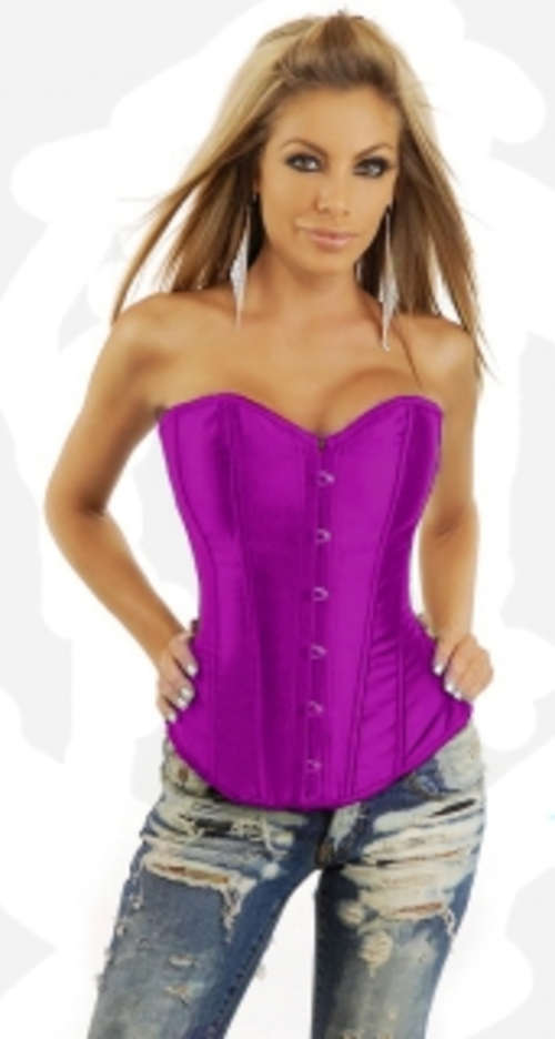STUNNING PURPLE CORSET SIZE SMALL TO MEDIUM