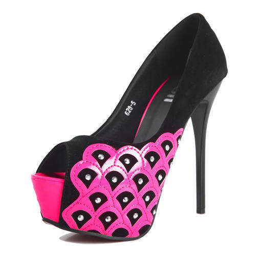 BRAND NEW - STUNNING BLUE OR PINK HIGH HEELS - FREE ORDANIARY SHIPPING