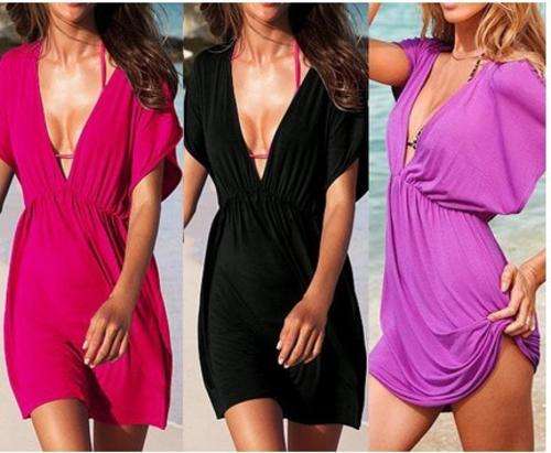 BRAND NEW - SEXY BEACH PURPLE DRESS