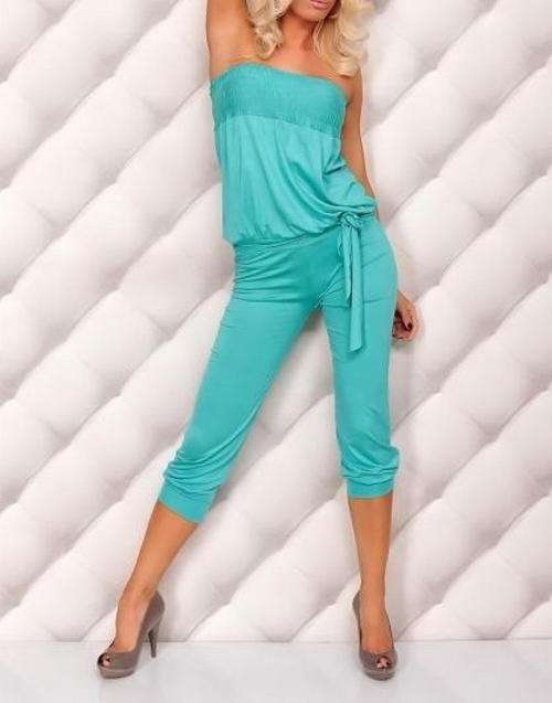 STUNNING  BLUE JUMPSUIT - SMALL / MEDIUM