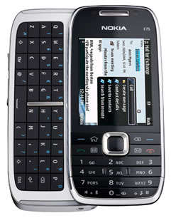 Nokia E75 Black & Silver