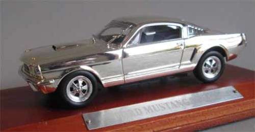 FORD MUSTANG 350GT, SILVER PLATED (BOXED)